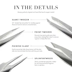 TWEEZERMAN Pink Perfection Pointed Slant Tweezer