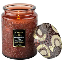 VOLUSPA Forbidden Fig Glass Jar Candle