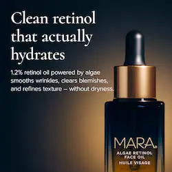 MARA 1.2% Clean Algae Retinol Face Oil for Anti-Aging and Wrinkles with Green Tea