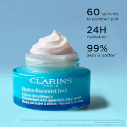 Clarins Hydra-Essentiel Silky Moisturizer with Double Dose Hyaluronic Acid