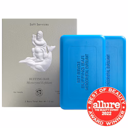 Soft Services Buffing Bar Exfoliating Body Bar for KP and Ingrown Hair (2 pack)