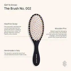 Crown Affair The Wooden Detangling Hair Brush No. 002 for All Hair Types