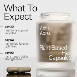 Act+Acre Thick + Full Hair Capsules for Fuller-Looking Hair