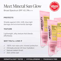 INNBEAUTY PROJ Mineral Sun Glow Broad Spectrum Sunscreen SPF 43 PA +++ with Peptides and Vitamin C