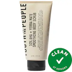 Youth To The Peop 10% AHA + Yerba Mate Smoothing Energy Body Scrub with Upcycled Olive Seed Powder