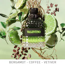 Valentino Uomo Born in Roma Green Stravaganza Eau de Toilette with Coffee & Bergamot