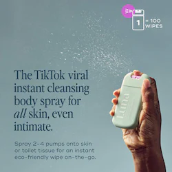Luna Daily The Mini Everywhere Spray-To-Wipe - With Prebiotics + Vitamins C&E, for Sensitive Skin