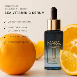 MARA Mini Sea Vitamin C Serum for Brightening Dark Spots & Redness with Algae