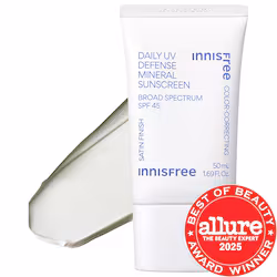 innisfree Daily UV Mineral Korean Sunscreen SPF 45 with Hyaluronic Acid for Face & Body