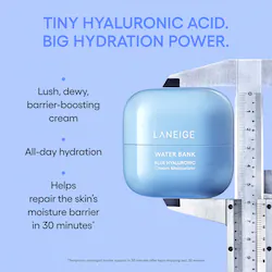 LANEIGE Mini Water Bank Blue Hyaluronic Cream Moisturizer for Moisture Barrier Repair