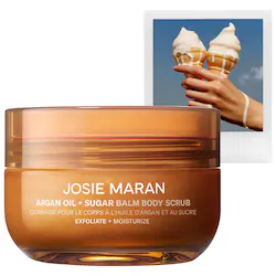 JOSIE MARAN | Sepho Vanilla Vibezzz - Argan Oil + Sugar Balm Refillable Exfoliating Body Scrub Jar