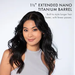 BaBylissPRO Nano Titanium 1 1/2” Extended Barrel Hair Curling Iron