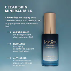 MARA Clear Skin Mineral Milk 2% Salicylic Acid Acne Treatment with Niacinamide + Copper