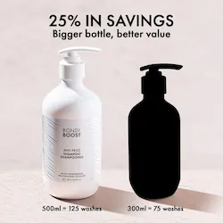 BondiBoost Anti-Frizz Sulfate-Free Shampoo with Vitamin C and Argan Oil