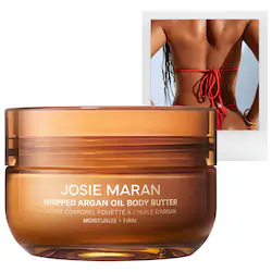JOSIE MARAN | S Golden Hour (Amber, White Musk) - Whipped Argan Oil Refillable Firming Body Butter