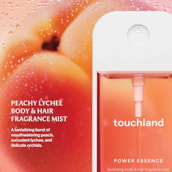 Touchland Peachy Lychee Power Essence Body & Hair Fragrance Mist