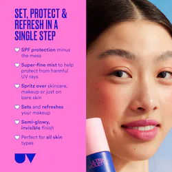 Ultra Violette Preen Screen SPF 50 Facial Sunscreen Mist With Niacinamide