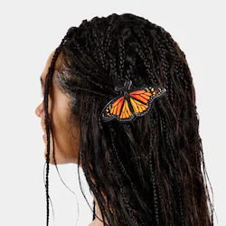 Chunks Hair Barrette in Monarch Butterfly