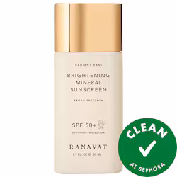RANAVAT Daily Brightening Mineral Face Sunscreen, SPF 50+ with Saffron for Dark Spots and Squalane for Moist