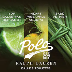 Ralph Lauren Polo 67 Eau de Toilette Travel Spray with Pineapple & Bergamot