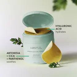 Hanyul Artemisia Soothing Toner Pads with Centella Asiatica and Hyaluronic Acid
