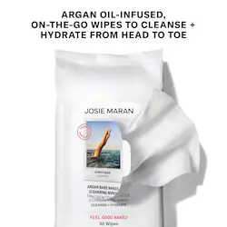 JOSIE MARAN Argan Bare Naked Cleansing Wipes 30 ct