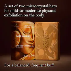 Sof Affogato L’Orange Buffing Bar Body Exfoliant (2-pack) with Vanilla, Coconut, Citrus & Espresso