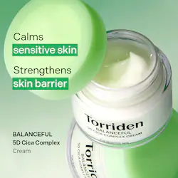Torriden BALANCEFUL 5D Cica Complex Soothing Cream for Sensitive & Redness Skin