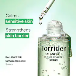 Torriden BALANCEFUL 5D Cica Complex Redness Reducing Serum for Calming & Hydration