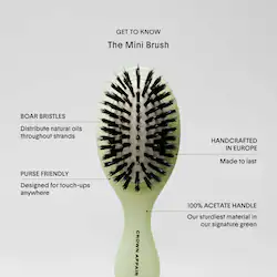 Crown Affair The Mini Dual-Bristle Boar Hair Brush No. 001 for All Hair Textures