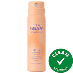 Isle of Paradise Daily Defense Face Mist SPF 50 Sunscreen
