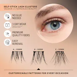 Velour Lashes Velour x C Gonzalez Beauty Self-Stick Lash Clusters