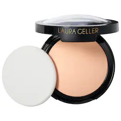 Laura Geller Double Take Full Coverage Baked Powder Foundation with Vitamin E