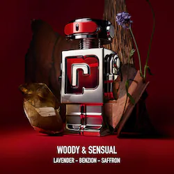 Rabanne Phantom in Red Parfum Elixir with Lavender