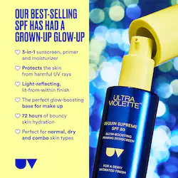 Ultra Violette | Sepho Sequin Supreme SPF 50 Glow-boosting Facial Sunscreen Moisturizer and Primer