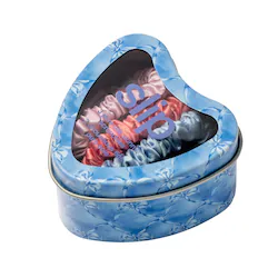 Slip Slip Pure Silk Skinny Scrunchie Trio Tin in Bluebelle
