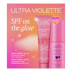 Ultra Violette | Sep SPF on the Glow Set with Preen Screen SPF 50 Mist & Sheen Screen Lip Balm Duo