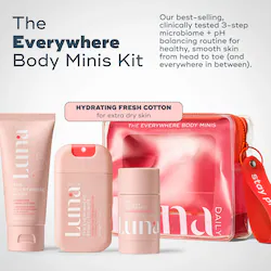 Luna The Hydrating Everywhere Body Minis Kit - 3 step microbiome + pH-balancing body care routine