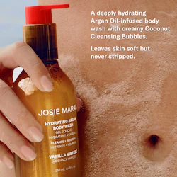 JOSIE MARAN Topless Tangerine - Hydrating + Cleansing Argan Refillable Body Wash