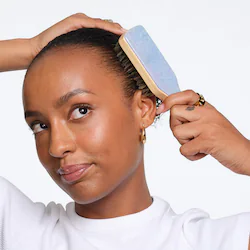 Emi Jay Mini Boar Bristle Hair Brush Blue Sugar