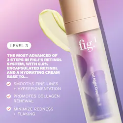 Fig.1 0.6% Retinol Refillable Night Cream for Fine Lines + Wrinkles