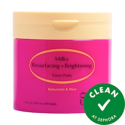 OLIVI Milky Resurfacing + Brightening Toner Pads and Face Treatment with Bakuchiol and Niacinamide