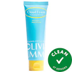 OLIVIAUM Cloud Foam Brightening and Hydrating Face Cleanser with Rice Bran and Apricot Seed Powder