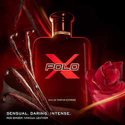 Ralph Lauren Polo Red Extreme Eau de Parfum with Leather Travel Spray