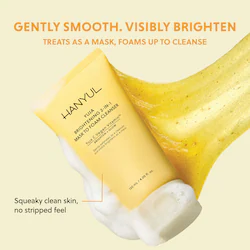 Hanyul Yuja Brightening 2-in-1 Mask to Foam Cleanser with Vitamin C + Niacinamide
