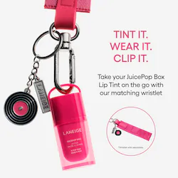 LANEIGE Limited Edition JuicePop Box Lip Tint Wristlet & Keychain