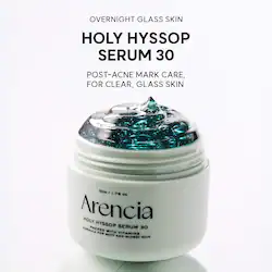 Arencia Holy Hyssop Brightening Serum 30 for Post-Acne Marks with Vitamin A, C, E, and Niacinamide