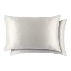 Slip Slip Pure Silk Queen Pillowcase Duo in White