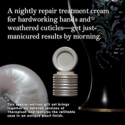 Soft Services Theraplush Mother of Pearl Gift Set — Refillable Overnight Retinol Hand Repair Cream (Limited-Editio