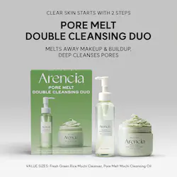 Arencia Pore Melt Non-Comedogenic Double Cleansing Duo Gift Set for Acne-Prone Skin